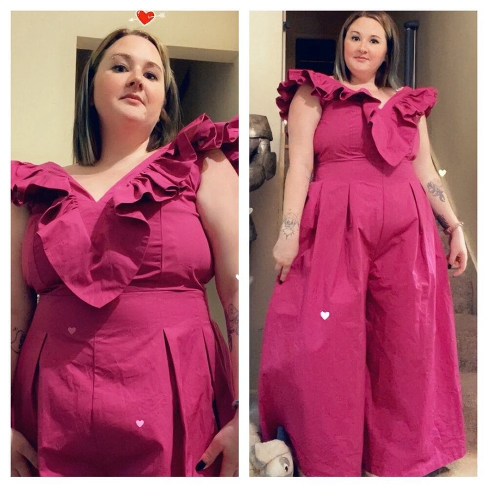 Amari jumpsuit in fuchsia pink